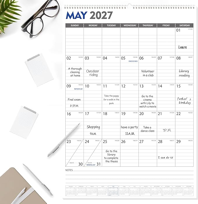 GuassLee Large Wall Calendar 2026-2027, Jan. 2026 to Jun. 2027, 18-Month Paper - Image 7