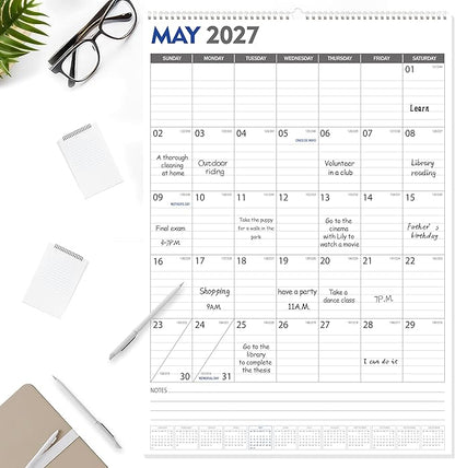 GuassLee Large Wall Calendar 2026-2027, Jan. 2026 to Jun. 2027, 18-Month Paper - Image 7