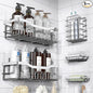 EUDELE 5-Pack Rustproof Stainless Steel Shower Caddy – No Drill Adhesive by EUDELE