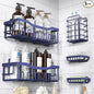 EUDELE 5-Pack Rustproof Stainless Steel Shower Caddy – No Drill Adhesive by EUDELE