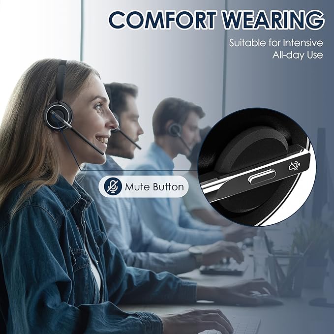 Wireless Headset, Charging Base & Mic Mute - Image 5