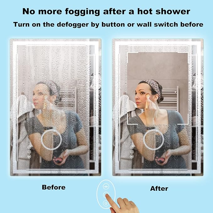 30''X48'' LED Bathroom Mirror - Image 4