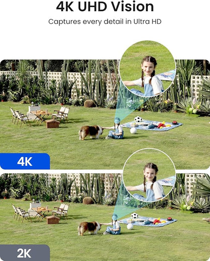 REOLINK Argus 4 Pro Black, 4K Dual-Lens 180° Solar Security Cameras Wireless - Image 3