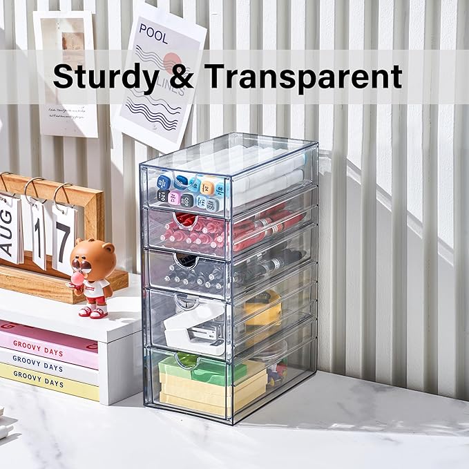 Prsildan Acrylic Drawer Makeup Organizer - Image 7