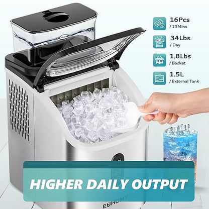 EUHOMY Ice Cube Maker Machine Countertop - Image 2