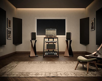 FITUEYES Design 4-Tier AV Media Stand Corner Shelf - Image 9