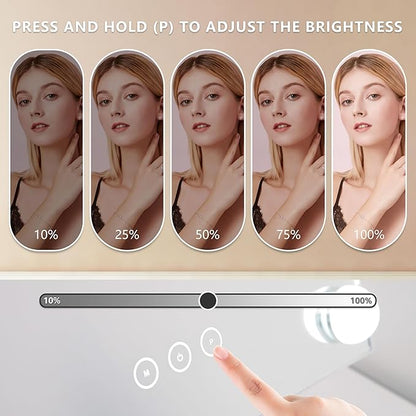 Vanity Mirror with Lights, Makeup Mirror with Lights, 3 Color Lighting Modes - Image 3