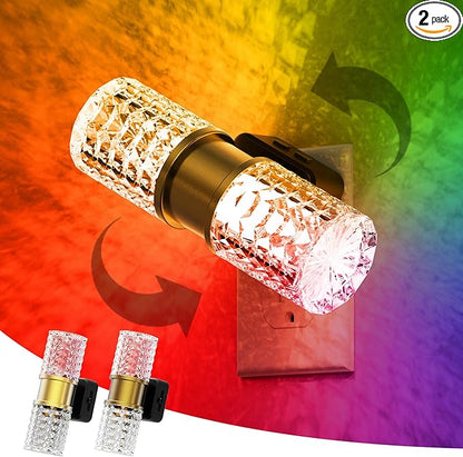 L LOHAS LED Night Light, Night Lights Plug into Wall, 2 Pack 10-Color RGB by LLOHASLED