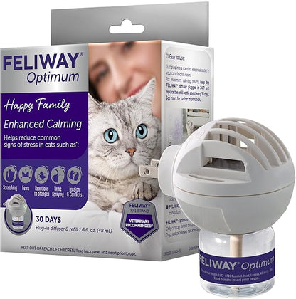 FELIWAY® Optimum 30 Day Cat Calming Plug In Pheromone Diffuser Starter Kit by Feliway%C2%AE