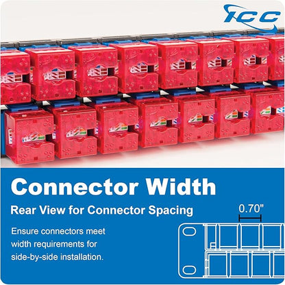 ICC 48 Port Blank Keystone 1U Patch Panel - Image 6