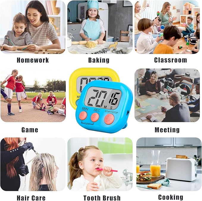 ZILLEEN Classroom Timer for Kids Teachers 2 Pack Digital Timers - Image 6