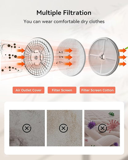 Euhomy Portable Clothes Dryer, 1.5 Cu.Ft. Portable Dryer, 850W Drying Machine - Image 7