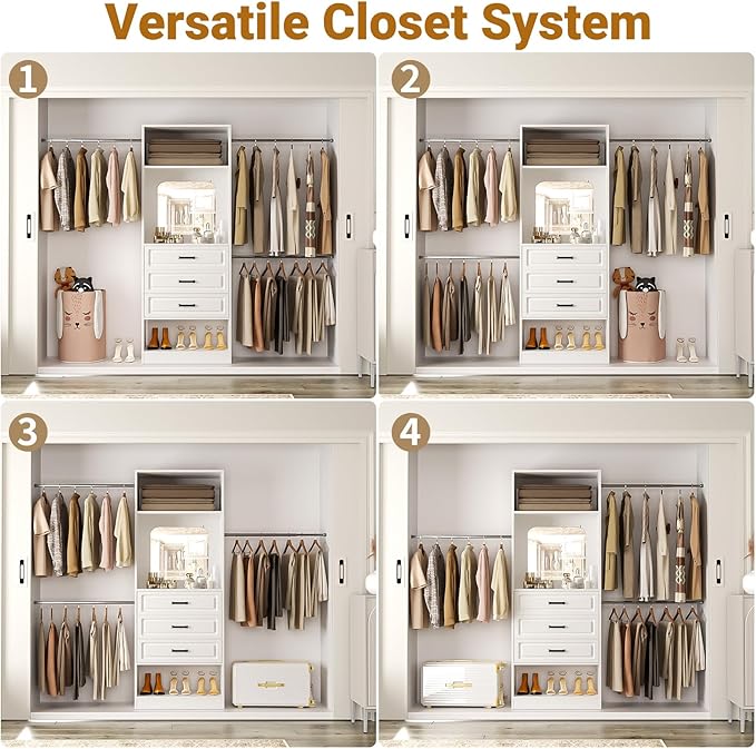 Unikito 48" W - 96” W Closet System - Image 5