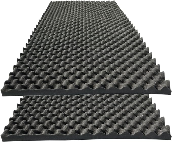 KTOESHEO 2 PCS Acoustic Panels, High Density Fireproof Noise Cancelling Foam by KTOESHEO