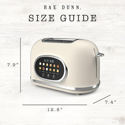 Rae Dunn Retro Digital Electric Toaster, 2 Slice Stainless Steel Toaster - Image 7