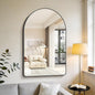 GLASHOM Arched Bathroom Mirror, Wall Mounted Mirror, Living Room, Vertically by GLASHOM