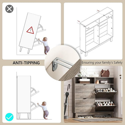 Shoe Cabinet Storage for Entryway - Image 6
