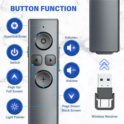 Presentation Clicker Wireless Presenter Remote Clicker, Clicker - Image 2