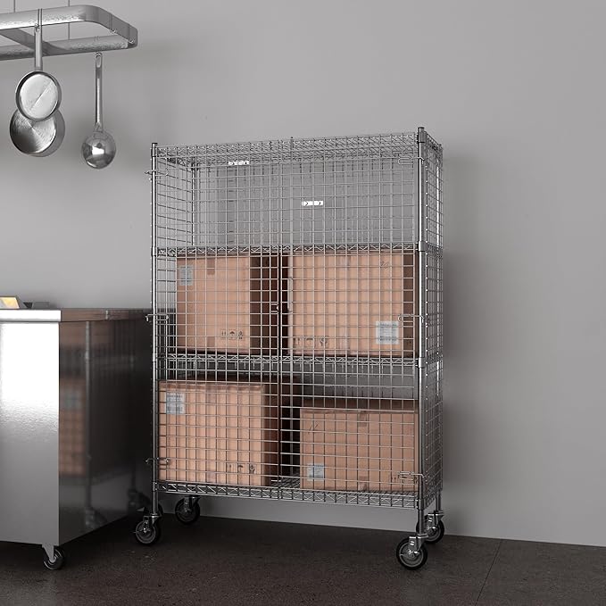 18" W x 48" L x 69" H Heavy Duty Utility Commercial Grade Metal Storage NSF - Image 8