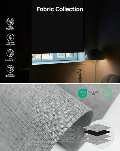 Yoolax Motorized Blinds with Remote, Automatic Window Shades Work with Alexa - Image 6