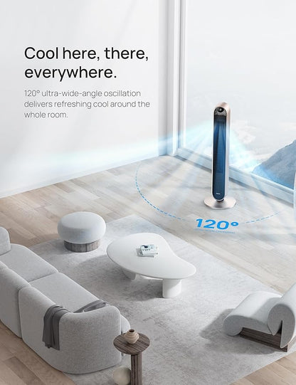 Dreo Smart Tower Fan Voice Control, 120° Oscillating Fan Works - Image 6