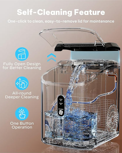 Silonn Nugget Ice Makers Countertop, Chewable Pellet Ice Machine - Image 4