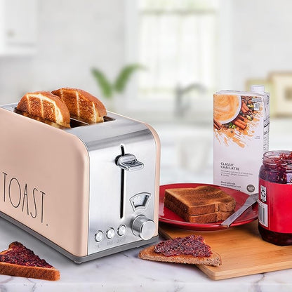 Rae Dunn Toaster, Stainless Steel 2 Slice Square Toaster, Wide Slot - Image 5
