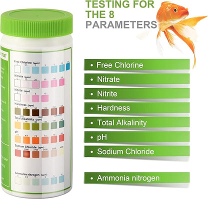 AAwipes Aquarium Ammonia Test Strips 8-in-1 |100 Strips | Quick & Accurate - Image 4