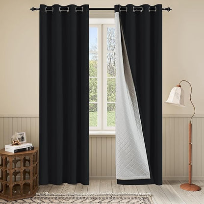 Soundproof 3-in-1 100% Blackout Curtains by OYRING