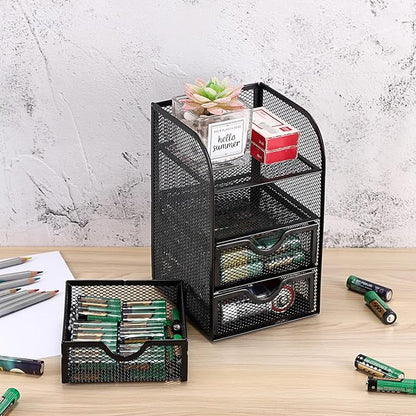 BTSKY Metal Mesh Battery Storage Organizer - Image 3