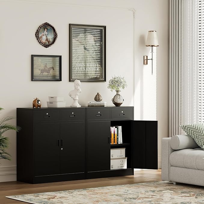 Metal Storage Cabinet, 36 Inch Tall Metal Garage Cabinet - Image 9