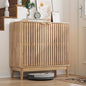 Shoe Cabinet with 2 Doors and Shelves, 4-Tier Shoe Cabinet Storage by Morwdxef