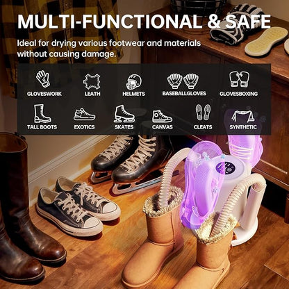 Sogee Boot Dryer, Shoe Dryer for Work Boots and Gloves, 2 * 24IN Retractable - Image 6