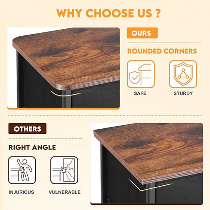 Curved Profile Dresser for Bedroom, Chest of Drawers, 7 Storage Drawers - Image 4