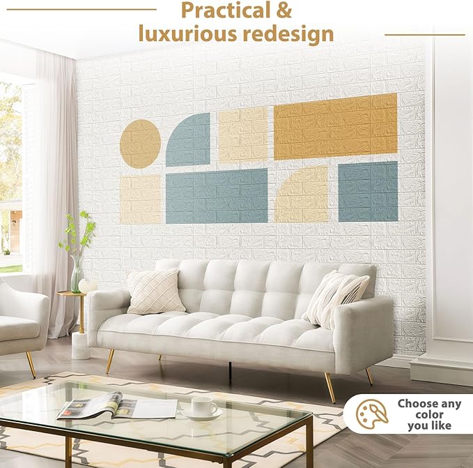 JOLOV 30 PCS 3D Wall Panels Peel and Stick - Image 6