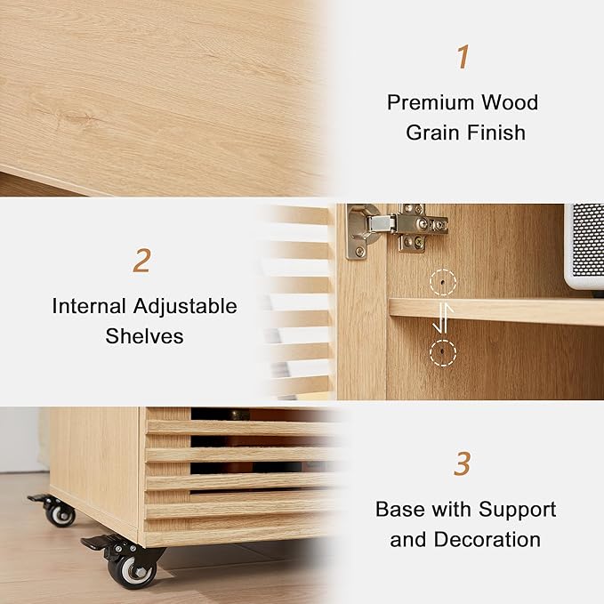 LEVNARY 5-Tier AV Media Cabinet - Image 5