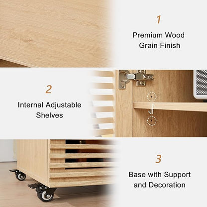 LEVNARY 5-Tier AV Media Cabinet - Image 5