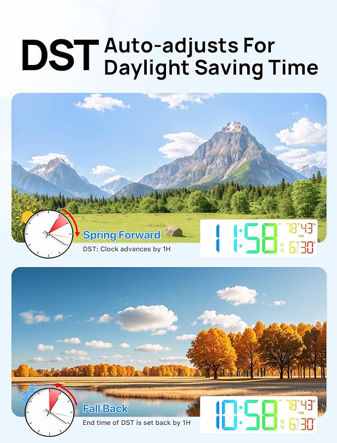 18.5" Large Digital Wall Clock - Image 8