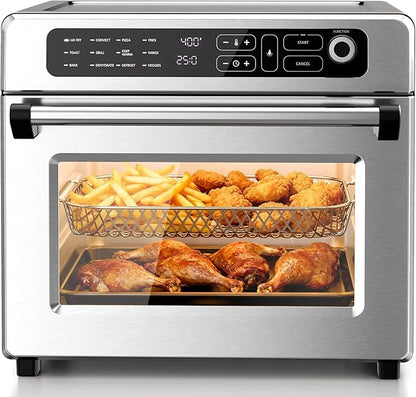 Kismile 25QT Air Fryer Toaster Oven Combo, 12-in-1 Large Countertop Convection by Kismile