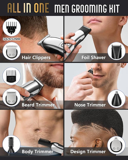Ufree Beard Trimmer for Men, Waterproof Electric Razor for Nose, Face & Mustache - Image 2