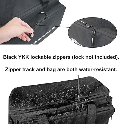 Rockville UT-BAG10 DJ Utility/Cable Bag, 10 Compartments, Padded Straps - Image 5
