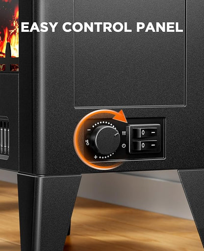 Silonn Electric Fireplace Heater, Quick Heating Portable Low Noise Fireplace - Image 6