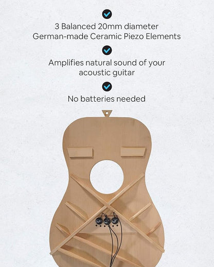 Journey Instruments Passive Piezo Acoustic Pickup – EP001K Three Balanced - Image 2