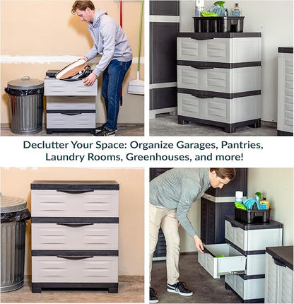 Sunnydaze 29.5" H 3-Tier Storage Cabinet - Image 6