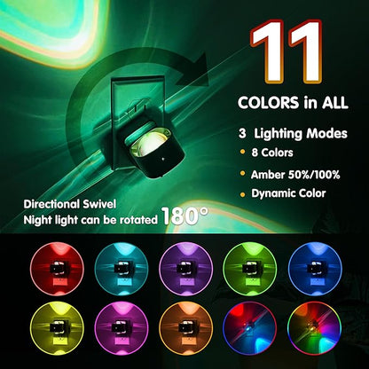 L LOHAS LED Night Light Projector, Color Changing Night Light Plug into Wall - Image 3