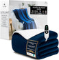 Heated Blanket Electric Luxurious Fleece Queen Blanket, 9 Heat Settings & 12H by GetTrend