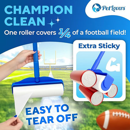 PetLovers Extra Sticky Floor Lint Roller 4 Pack of Refills Only - Image 5
