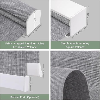 Tipiace Motorized Blinds with Remote Window Roller Shade Wireless Rechargeable - Image 5