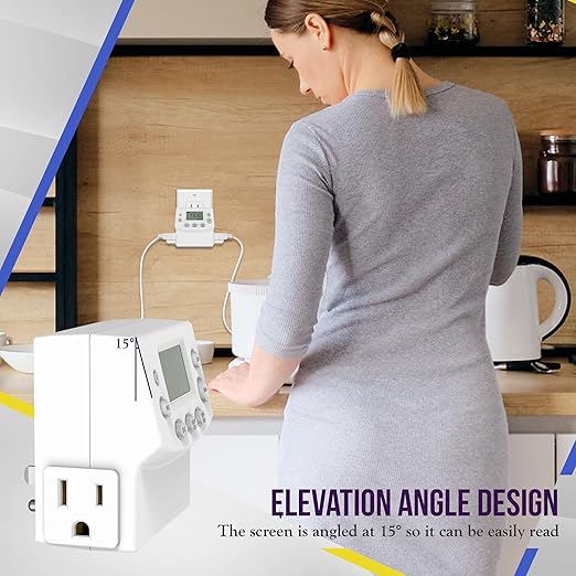 ENERLITES Heavy Duty Programmable Digital Plug-in Timer - Image 5