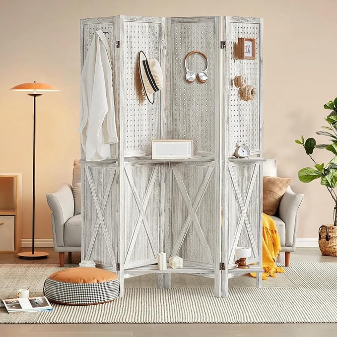 Aleesing 4 Panel Pegboard Display by ALeesing